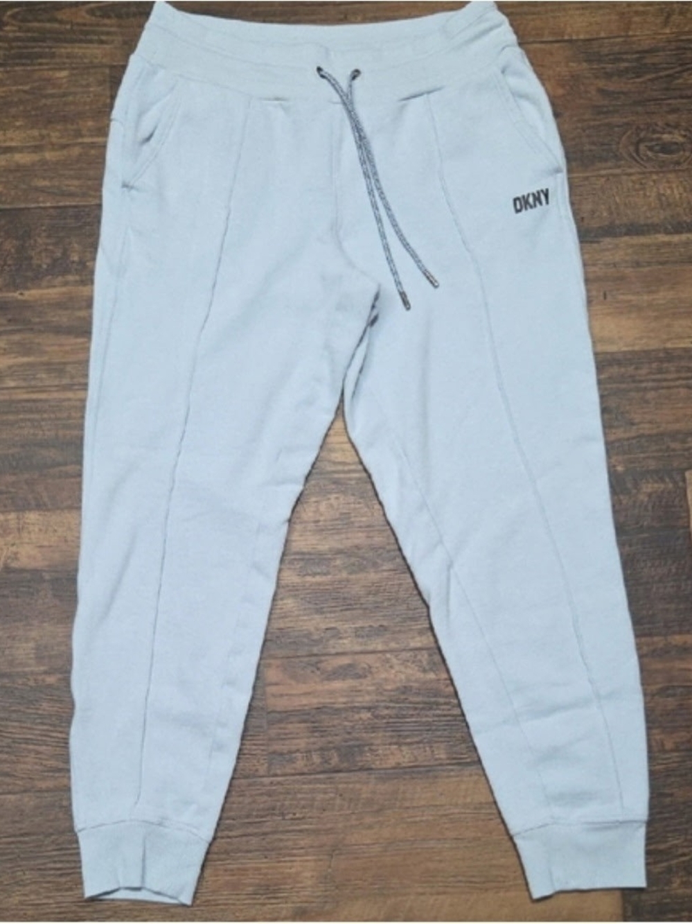 DKNY Light Gray Sweatpants with Drawstring